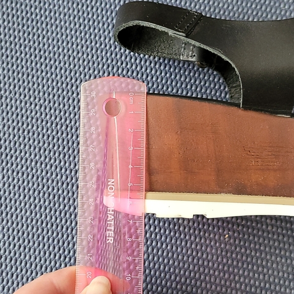 Miz Mooz black leather platform wedges-size 10 - Picture 6 of 10